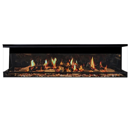 Ortal Holographic 60-Inch Linear Electric Fireplace | Significant savings and powerful heating of up to 4,100 BTU/hr.