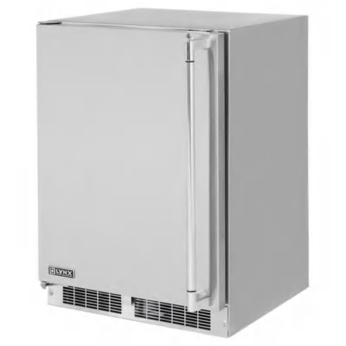 Lynx Grills 24" Outdoor Refrigerator & Freezer Combination | Innovative alerts—audible and visual alarms indicate when the door is ajar, to protect food and save energy