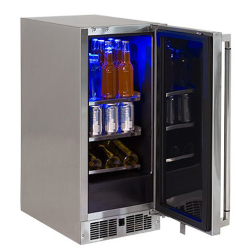 Lynx Grills 15" Outdoor Refrigerator | Simple security—the door locks for safety