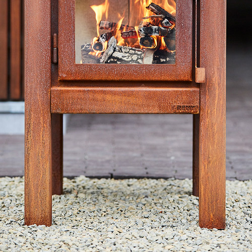 RB73 Quaruba XL Outdoor Wood Burning Fireplace | Embers Living