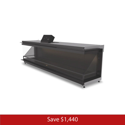 NetZero Fire E-One 190 Single-Sided Electric Fireplace | Embers Living