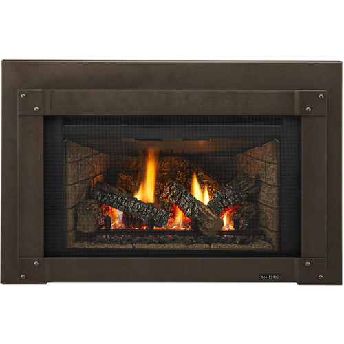 Majestic Trilliant 25" Direct Vent Gas Insert | Enjoy a cozy fire more easily than ever by upgrading your drafty wood-burning fireplace.