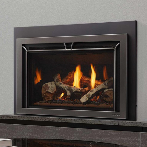Heat N Glo Supreme 35-Inch Direct Vent Gas Insert | Anti-reflective ceramic glass