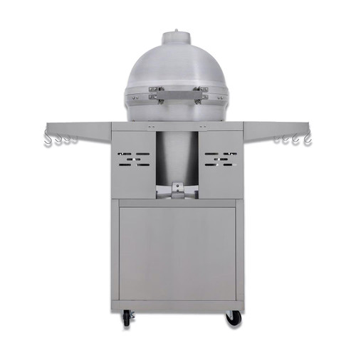 Blaze 20" Cast Aluminum Kamado with Cart | Solid cast aluminum construction offers superior durability and outstanding temperature control