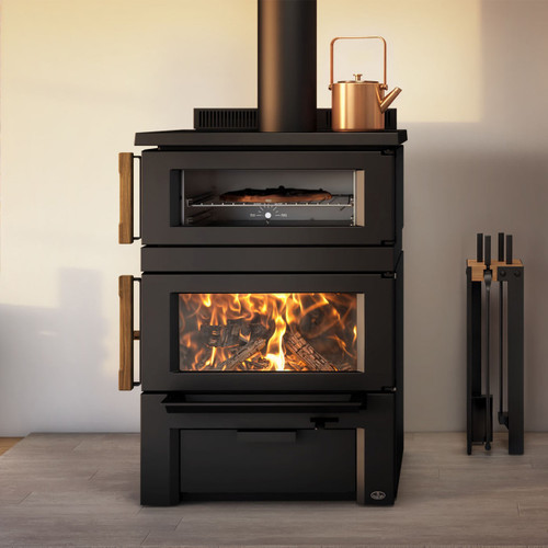 Osburn Gusto Wood Burning Cookstove | Wood Burning Stove with Cooking Stove Built-In
