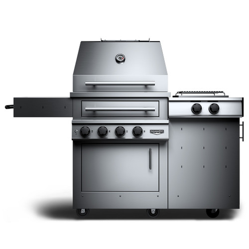 Kalamazoo K500 Freestanding Hybrid Fire Grill with Side Burner
