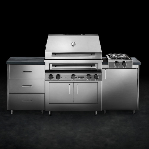 Kalamazoo K750 Freestanding Hybrid Fire Grill | Available in marine-grade stainless steel