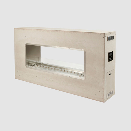 Outdoor Greatroom 72" See Through Ready to Finish Gas Fireplace | Perfect viewing area for an already beautiful backdrop