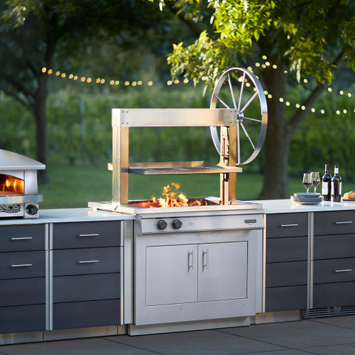 Kalamazoo K750 Gaucho Built-In Wood-Fired Grill | Large control wheel for effortless height adjustment Kalamazoo K750 Gaucho Built-In Wood-Fired Grill | Large control wheel for effortless height adjustment