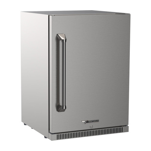 Twin Eagles 24" Outdoor Refrigerator with Lock | Zero-clearance hinging allows for either left or right hinged position