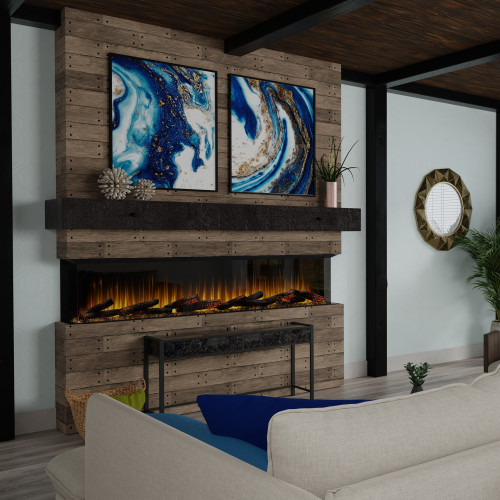 Dimplex Ignite Ultra 88-Inch Linear Electric Fireplace | Transform your space with the Ignite Ultra® Linear Electric Fireplace. Featuring Dynamic-Fire and Multi-Fire flame effects, adaptable installation options, and sophisticated modern styling, it creates a luxurious focal point while delivering year-round comfort and ambience.