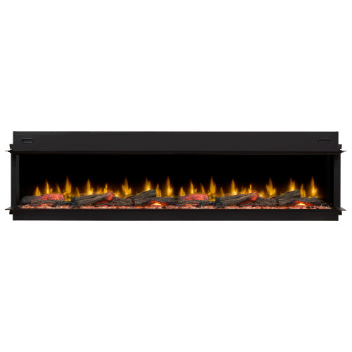 Dimplex Ignite Ultra 100-Inch Linear Electric Fireplace | Comfort$aver® heating provides on-demand warmth with the option to enjoy flames year-round.