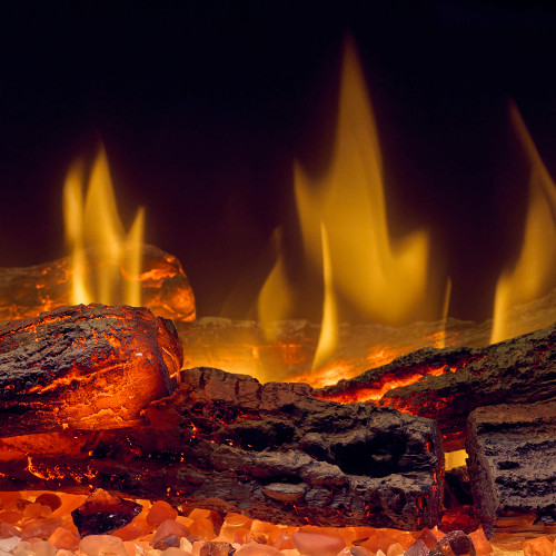 Dimplex Ignite Ultra 100-Inch Linear Electric Fireplace | NEW inner glow log technology that pulses in rhythm with the flames and ember bed