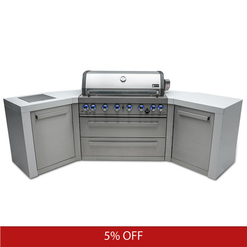 Mont Alpi 6-Burner Deluxe Island with 45-Degree Corners | Promo Ends Soon!