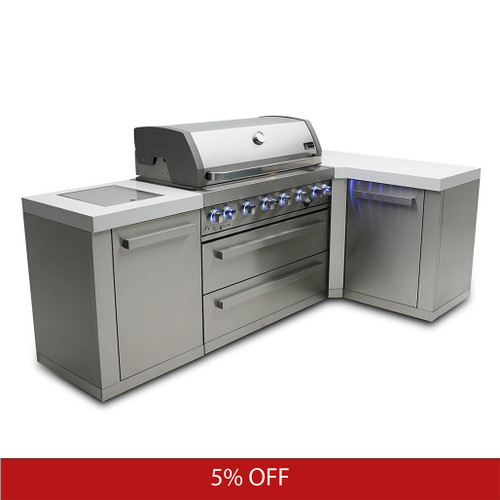 Mont Alpi 6-Burner Island with a 90-Degree Corner | Promo Ends Soon!