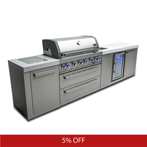 Mont Alpi 6-Burner Island with a Beverage Center | Promo Ends Soon!