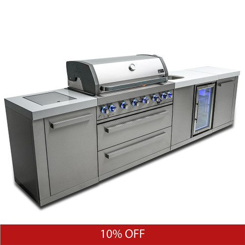 Mont Alpi 6-Burner Island with a Beverage Center | Promo Ends July 6th.