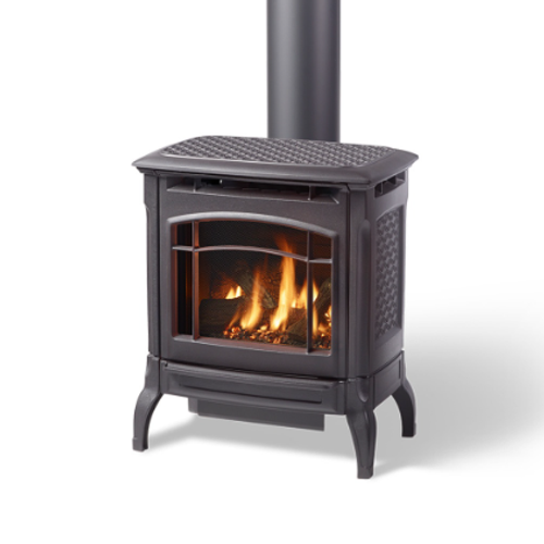 Hearthstone Stowe Gas Stove | Burn Rate NG: 15,000-22,400 BTUs/hr