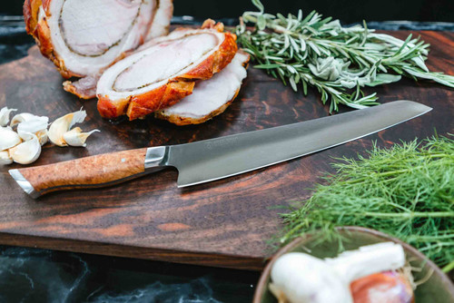 Steelport 10" Carbon Steel Slicing Knife | Any home cook or professional chef who regularly prepares larger proteins will get plenty of use out of this knife Steelport 10" Carbon Steel Slicing Knife | Any home cook or professional chef who regularly prepares larger proteins will get plenty of use out of this knife