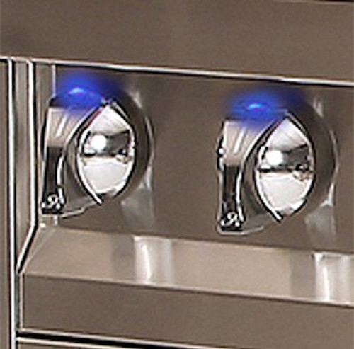 Artisan Grills 42" Professional Series Freestanding Gas Grill | Ambient blue LED front panel lighting illuminates knobs creating a rich beam of light exactly where you need it.