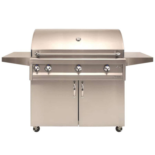 Artisan Professional Series 42" Freestanding Gas Grill on Cart | Fold-down side shelves