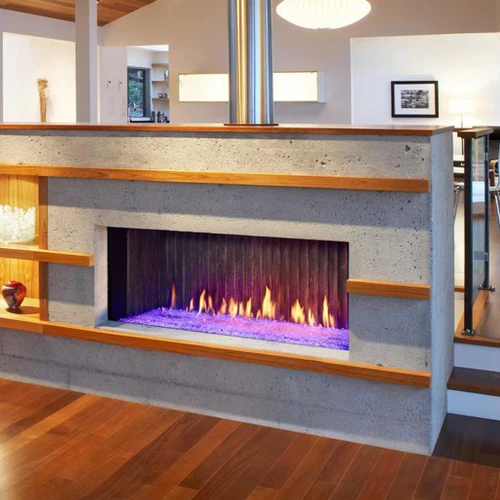 Heat N Glo Primo-II 48-Inch Direct Vent Linear Gas Fireplace | LOW HEAT OUTPUT - Enjoy year-round comfort with the Primo II linear gas fireplace and its trailblazing control for low or no heat.