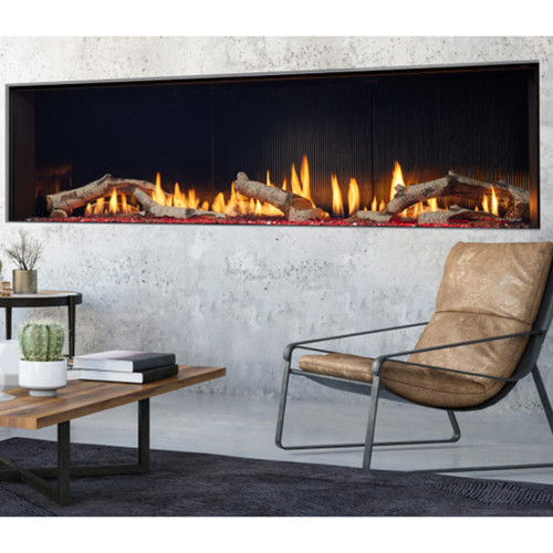 Heat N Glo 72" Primo-II Direct Vent Gas Fireplace | Enjoy year-round comfort with the Primo II linear gas fireplace and its trailblazing control for low or no heat