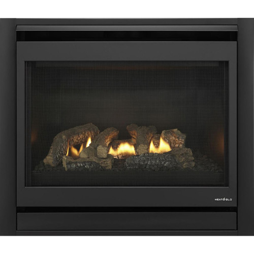 Heat N Glo 32" SlimLine Fusion 5x Direct Vent Gas Fireplace | Uses outside air for combustion, expelling 100% of the combustion exhaust and by-products.