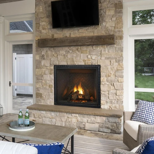Heat N Glo True 50-Inch Direct Vent Gas Fireplace| Removes any fumes or combustion exhaust efficiently and effectively from your home.