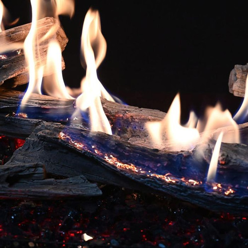 Grand Canyon Bedrock Series Vented Traditional Burner with GlowFire Logs | BTU Output Equals 15K BTUs Per Foot Grand Canyon Bedrock Series Vented Traditional Burner with GlowFire Logs | BTU Output Equals 15K BTUs Per Foot