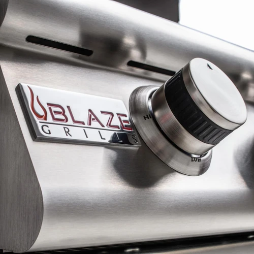 Blaze Prelude LBM 25-Inch 3-Burner Built-In Gas Grill | Push and turn flame-thrower primary ignition system