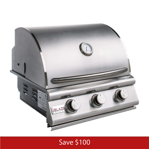 Blaze 25" Prelude LBM 3-Burner Gas Grill | Promo Ends March 31st.