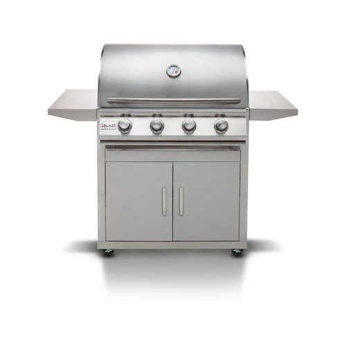 Blaze LBM 32" Freestanding Gas Grill | 14,000 BTUs of cooking power per burner, for a total cooking surface of 56,000 BTUs