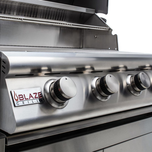Blaze LBM 32-Inch Freestanding Gas Grill | Push and turn flame-thrower primary ignition system delivers a fast start every time