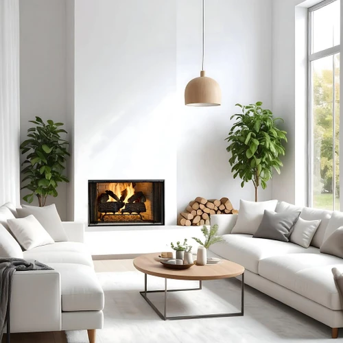 Heat N Go Royal Hearth 42-Inch Wood Fireplace | Every time you light up a fire, you will appreciate the clean look, minimal exposed metal, easy damper, mess-saving ash lip, and invisible smoke shield.
