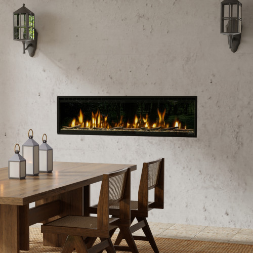 Dimplex Ignite Evolve 60-Inch Electric Fireplace | As the flames do not emit heat, the front glass remains cool to touch, ensuring safety for children and pets