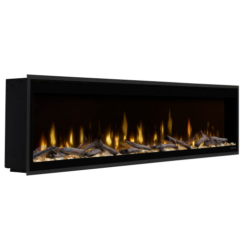 Dimplex Ignite Evolve 74-Inch Electric Fireplace | Supports flexible recessed or surface installation for seamless modern integration.