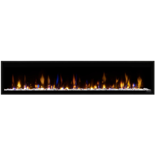 Dimplex Ignite Evolve 74-Inch Electric Fireplace | Creates vibrant, multi-colored flame effects with adjustable brightness and speed.