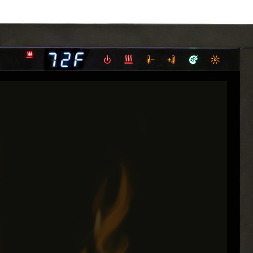 Dimplex Ignite XL 50-Inch Linear Electric Fireplace | Use the included remote or access sleek, hidden touch controls discreetly integrated into the frame for effortless operation