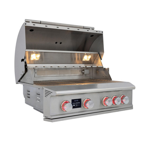 Blaze LTE PRO 32-Inch 4-Burner Built-In Gas Grill​ | Increased hood clearance means a taller fire box that can fit a 10 lb turkey or more space for rotisserie cooking