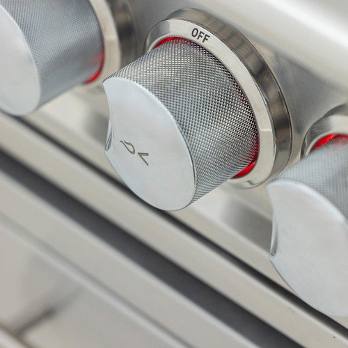 Blaze LTE PRO 32" 4-Burner Built-In Gas Grill​ | LED illuminated control system glows red when the burners are on and gas is flowing