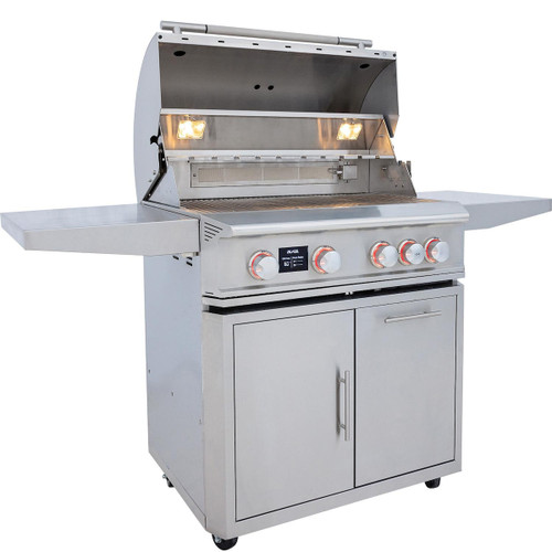 Blaze LTE PRO 32" Freestanding Gas Grill | Full-length drip tray for effective grease management and hassle-free cleaning