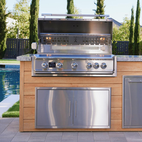 Blaze LTE PRO 40-Inch 5-Burner Built-In Gas Grill​ | Full-length drip tray offers our most effective grease management system
