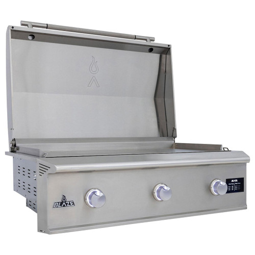 Blaze LTE PRO 40" Built-In Gas Griddle | Cushioned sound dampers prevent lid from slamming shut Blaze LTE PRO 40" Built-In Gas Griddle | Cushioned sound dampers prevent lid from slamming shut
