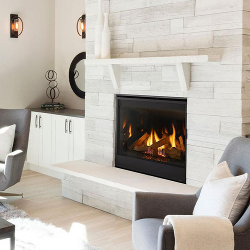 Majestic 36" Quartz Platinum Direct Vent Gas Fireplace | BATTERY BACKUP - Ensures you always have a reliable source of warmth even with a winter power outage.
