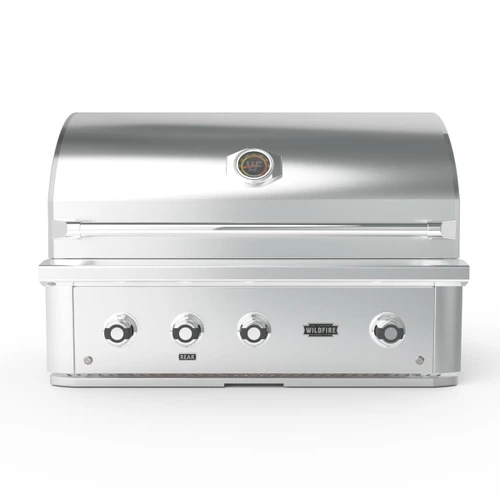 Wildfire Ranch Pro 36-Inch Built-In Stainless Steel Gas Grill | Infrared rear burner heats up to 10,000 BTUs, perfect for rotisserie style cooking