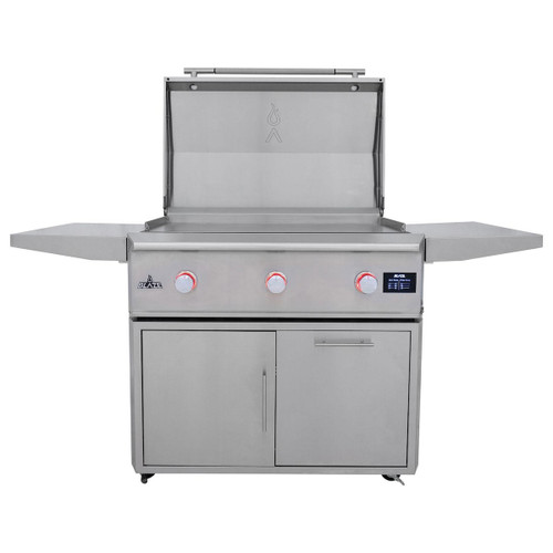 Blaze LTE PRO 40" Built-In Gas Griddle​ with Cart | Soft-close hinges provide easy close for all doors