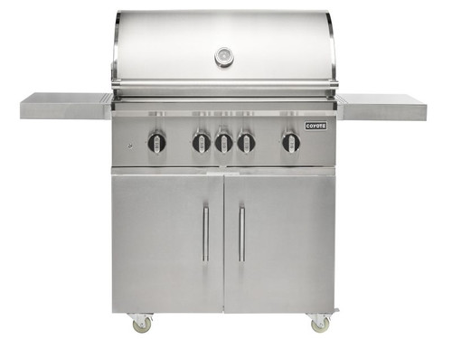 Coyote 36" SL Series Freestanding Gas Grill | Throw light beams the Coyote logo onto the ground for a premium touch