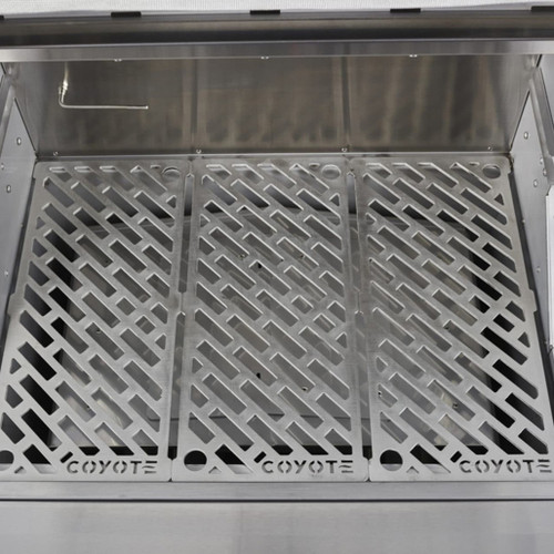 Coyote Outdoor Living 28" Pellet Grill on Cart | Laser cut grates Coyote Outdoor Living 28" Pellet Grill on Cart | Laser cut grates
