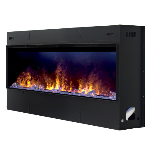 Dimplex Optimyst 66-Inch Linear Electric Fireplace | The Optimyst® Linear is a water vapor electric fireplace that creates ultra-realistic 3D flames and smoke using patented vapor technology and LED lighting. 